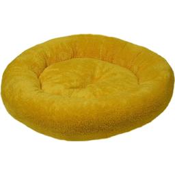 Лежак для собак Dubex Simit Series, плюшевий, антиалергенний, 52х9 см, жовтий