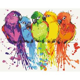 Картина за номерами ArtCraft Райдужні папуги 40x50 см (10617-AC)