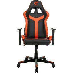 Геймерское кресло GT Racer черное с оранжевым (X-2527 Black/Orange)