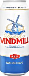 Пиво Dutch Windmill светлое, 4.6%, ж/б, 0.5 л