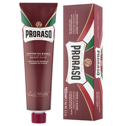 Поживний крем для гоління Proraso для твердої щетини, з маслом Ши та сандаловою олією, 150 мл