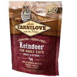 Сухой корм для активных кошек Carnilove Cat Raindeer Energy&Outdoor, с северным оленем, 400 г