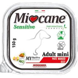 Беззернові монопротеїнові консерви для собак дрібних порід Morando MioCane Sensitive Monoprotein Adult Mini, яловичина, 150 г