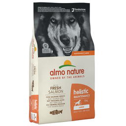 Сухой корм для взрослых собак крупных пород Almo Nature (Альмо Натюр) Holistic Dog, L, со свежим лососем, 12 кг (765)