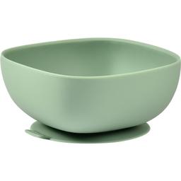 Силиконовая миска на присоске Beaba Silicone Suction Bowl, оливковая (913547)