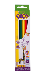 Карандаши цветные ZiBi Kids Line, 6 шт. (ZB.2413)