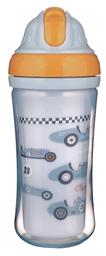 Пляшка для води та напоїв Canpol babies Авто, з силіконовою трубочкою і подвійними стінками, 260 мл, блакитний (74/053)