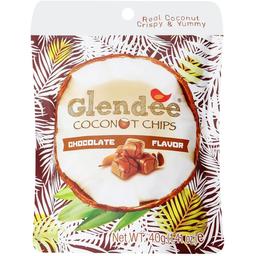 Чипсы кокосовые Glendee сладкие со вкусом шоколада 40 г (791015)