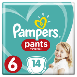 Подгузники-трусики Pampers Pants 6 (15+ кг), 14 шт.