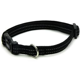Ошейник для собак Croci Soft Reflective светоотражающий, 35-55х2 см, черный (C5079823)