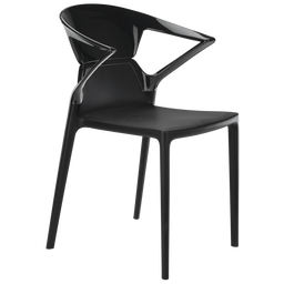 Крісло Papatya Ego-K, чорне сидіння, верх чорний (290654)