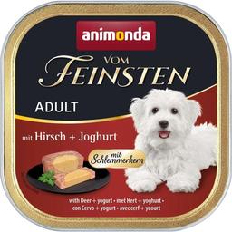 Влажный беззерновой корм для собак Animonda Vom Feinsten Adult with Deer + yogurt, с олениной и йогуртом, 150 г