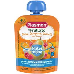 Пюре Plasmon Nutrimune Груши, малина, злаки та йогурт, 85 г