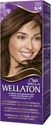 Стійка крем-фарба для волосся Wellaton, відтінок 5/4 (каштан), 110 мл