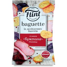 Сухарики Flint Baguette Пшеничні зі смаком пікантної буженини 60 г (717884)