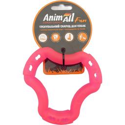 Игрушка для собак AnimAll Fun AGrizZzly Кольцо шестисторонное кораловая 12 см