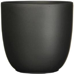 Кашпо Edelman Tusca pot round, 28 см, черное, матовое (144280)