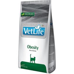 Сухой лечебный корм для кошек Farmina Vet Life Obesity, для уменьшения лишнего веса, 2 кг