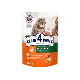 Влажный корм для кошек Club 4 Paws Premium утка в соусе, 100 г