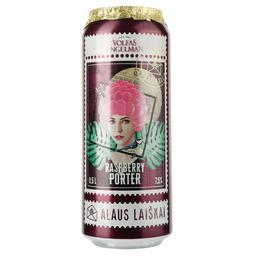 Пиво Volfas Engelman Raspberry Porter темное, 7.5%, ж/б, 0.5 л