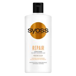 Бальзам Syoss Repair з водоростями вакаме, для сухого та пошкодженого волосся, 440 мл