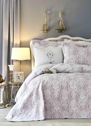 Набор постельного белья с покрывалом Karaca Home Quatre delux murdum, евро, фиолетовый, 7 предметов (svt-2000022216807)