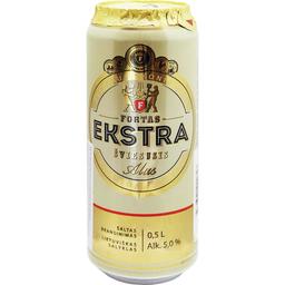 Пиво Fortas Ekstra светлое фильтрованное 0.5 л ж/б