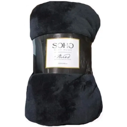 Плед Soho, 240x220 см, чорний (1103К)
