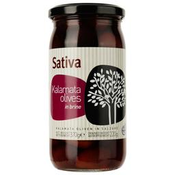 Оливки Sativa Каламата целые в рассоле 370 г