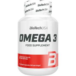 Жирні кислоти BioTech Mega Omega 3 з вітаміном Е 90 капсул