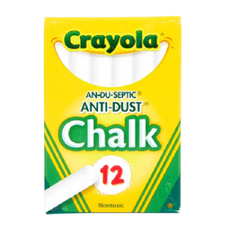 Мелки Crayola белые, 12 шт. (256236.048)