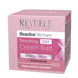 Розгладжуючий денний крем-флюїд для обличчя Revuele Bioactive Skincare 3D Hyaluron Smoothing Day Cream-Fluid, 50 мл