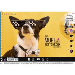 Альбом для малювання Star Собака в окулярах, 20 аркушів (PB-SC-020-451)