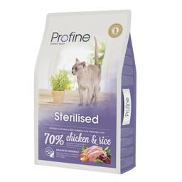 Сухой корм для стерилизованных кошек Profine Cat Sterilised, с курицей и рисом, 10 кг