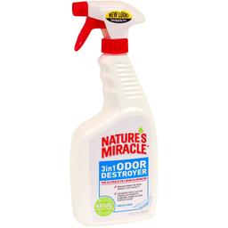 Спрей 8in1 для усунення запахів Nature`s Miracle Odor Destroyer Fresh Linen 3in1, з ароматом свіжої білизни, 710 мл