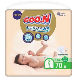 Подгузники на липучках Goo.N Premium Soft 2 (4-8 кг), 70 шт.