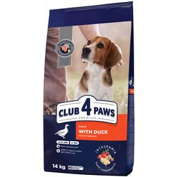 Сухой корм Club 4 Paws Premium Club для взрослых собак средних пород, с уткой, 14 кг