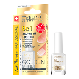 Комплексная регенерация Eveline Nail Therapy Professional 8 в 1 Здоровые Ногти Golden Shine, 12 мл (LL12NT8W1GN2)