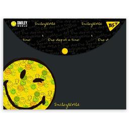 Папка-конверт Yes Smiley World, A4, з кнопкою (492016)