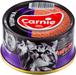 Вологий корм для кошенят Carnie Паштет м'ясний, з індичкою, 100 г (90044)