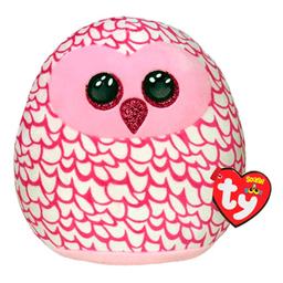 Мягкая игрушка - подушка TY Squish-а-Boos Розовая сова Pinky, 20 см (39300)
