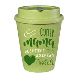 Еко чашка Be Happy BeGreen Супер мама, 350 мл, зелений (К_БГР001)