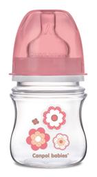 Антиколікова пляшечка для годування Canpol babies Easystart Newborn Baby, 120 мл, рожевий (35/216_pin)