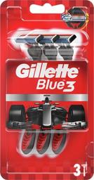 Бритви одноразові Gillette Blue 3, 3 шт, Red