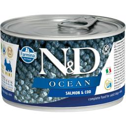 Вологий корм для собак дрібних порід Farmina N&D Grain Free Ocean Salmon & Cod Adult Mini з лососем та тріскою 140 г