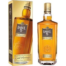 Віскі Label 5 Gold Heritage Blended Scotch Whisky 40% 0.7 л, в подарунковій упаковці
