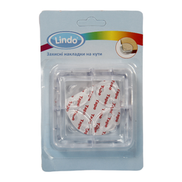 Защитные накладки на углы Lindo, прозрачный, 4 шт. (Рк 949)