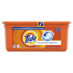 Капсули для прання Tide Все-в-1 Альпійська свіжість, для білих і кольорових тканин, 30 шт.