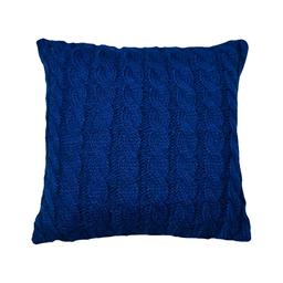 Подушка декоративная Прованс Косы, 33х33 см, синий (27421)