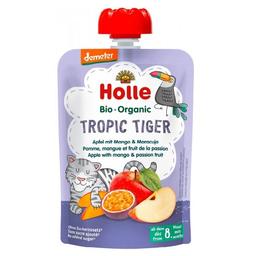 Пюре Holle Tropic Tiger, з яблуком, манго та маракуєю, 100 г